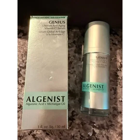 New in box Algenist Genius Ultimate Anti-Aging Vitamin C+ Serum 1 fl oz/ 30 ml